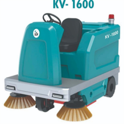 Ride on Sweeper Battery Operated, 150 Ltrs Spray Water Tank, 160 Ltrs Dust / Debris Hopper Capacity Model Kruger KV 1600