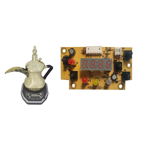Arabic Coffee Pot PCB - Multi-Layer Rigid Board, Yellow Color with ENIG and HASL Finishes | Thoroughly Tested for Quality and Performance