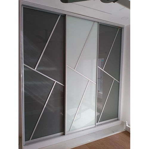 C Silver Profile With Urban Grey Lacquered Glass - Color: Any Color