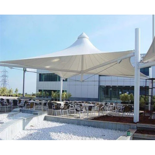 Pvc Gazebo Tensile Structure - Color: White