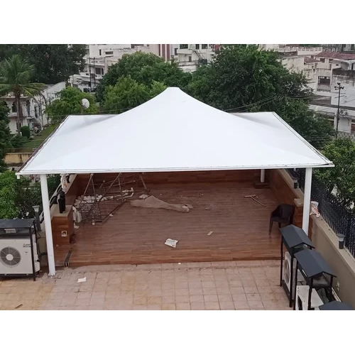 Gazebo Tensile Structure Fabric - Color: White