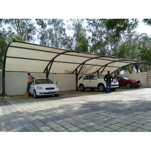 Tunnel Car Parking Shed - Color: White