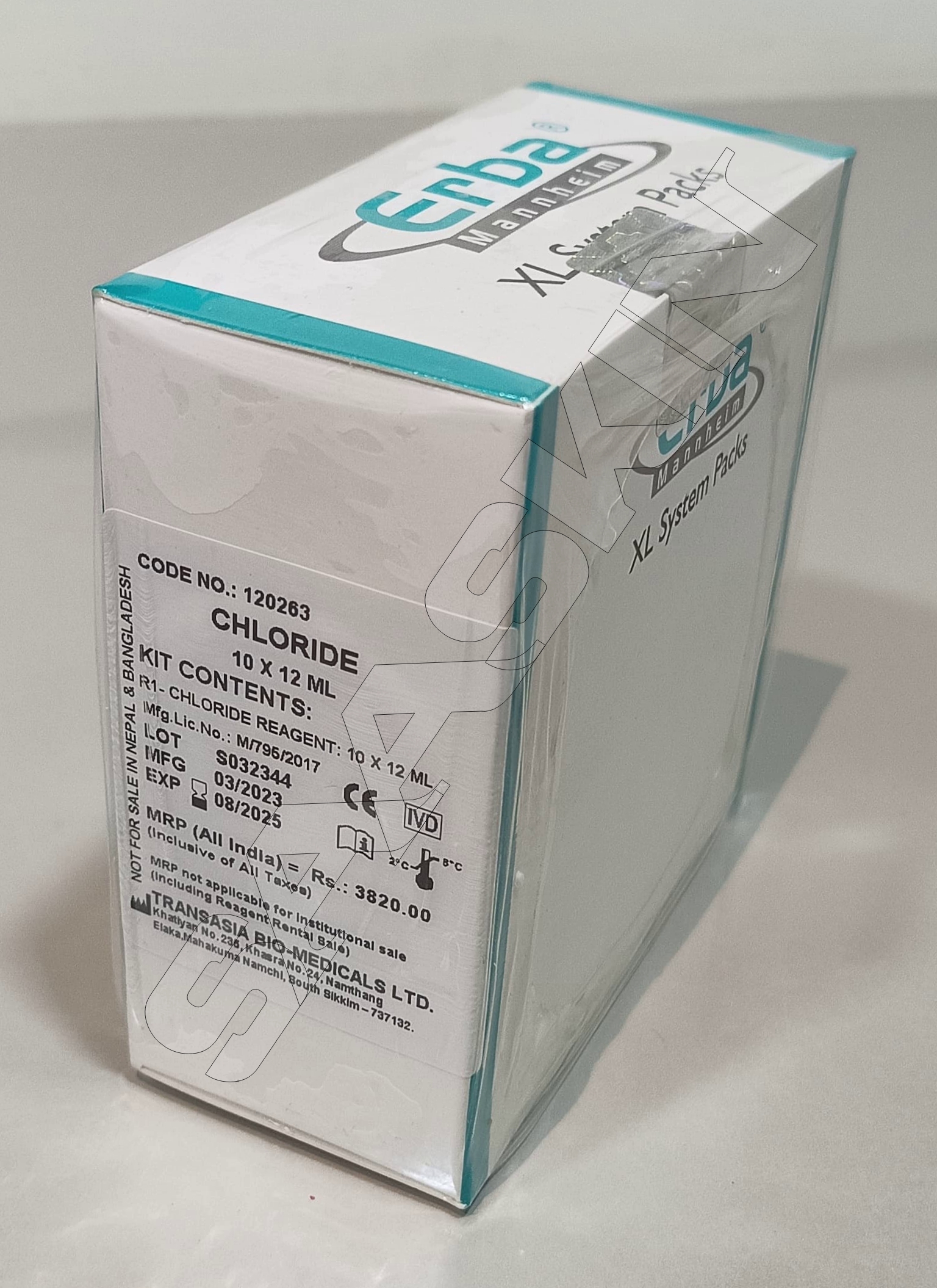 Erba Mannheim System Pack Chloride Kit