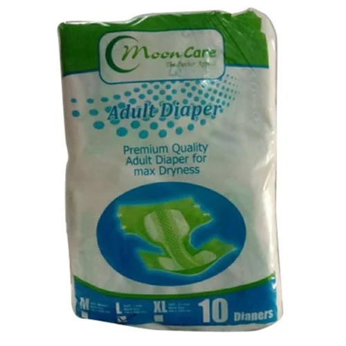 Moon Care Adult Diapers - Cotton Material, Large Size (Waist 29"-40'') | Maximum Absorbency, Comfortable Fit for Men and Women
