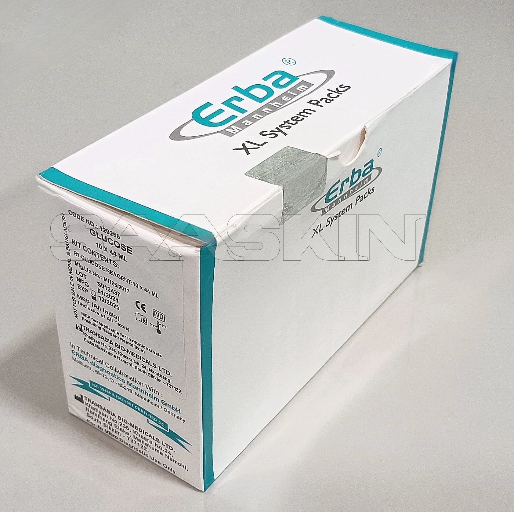 Erba Mannheim System Pack Glucose Kit