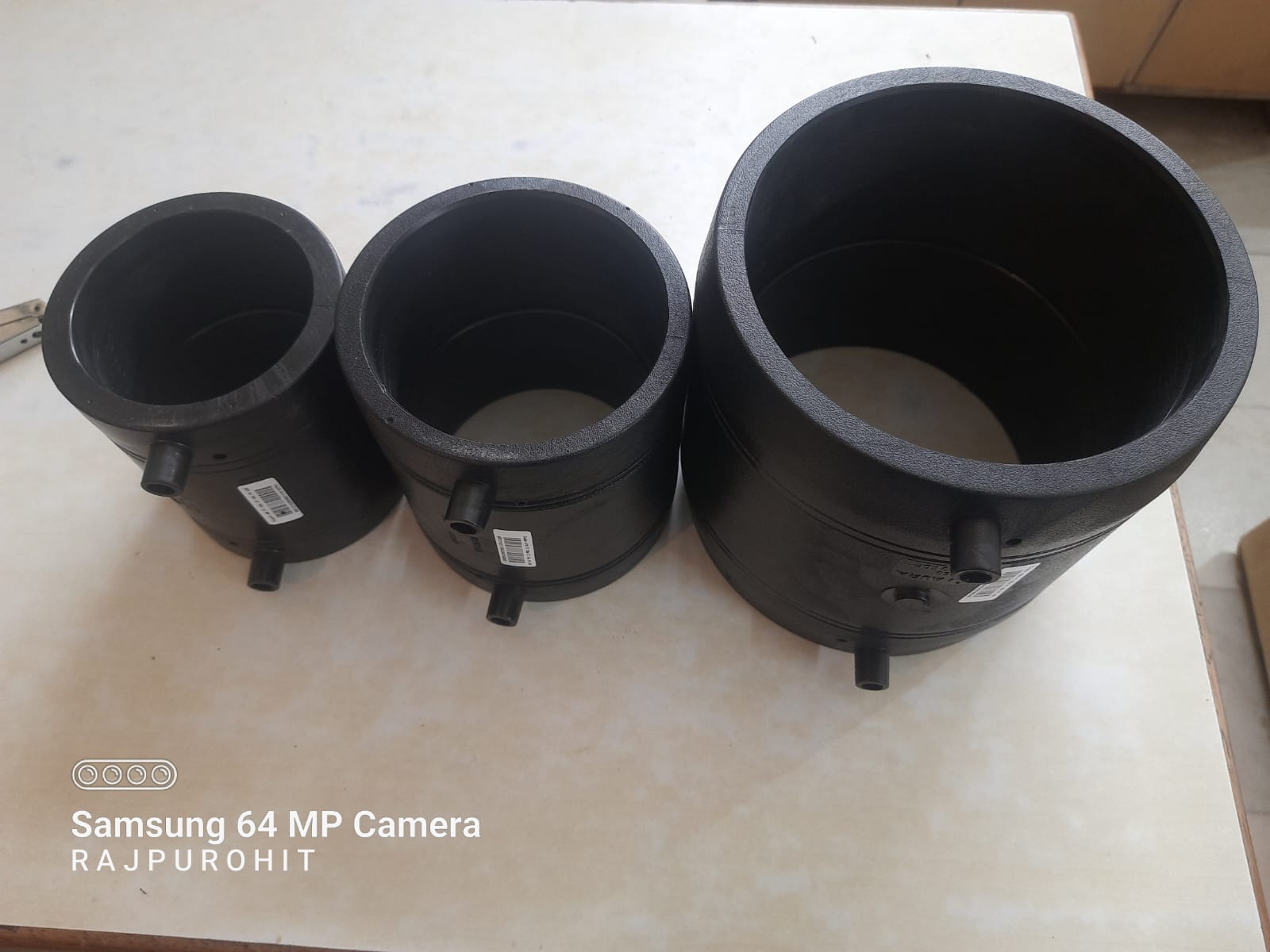 Electrofusion Coupler - Hdpe 110 Mm Size Black Color | Socket Joint Connection Strong Joints For Gas Water Wastewater Irrigation & Mining Applications