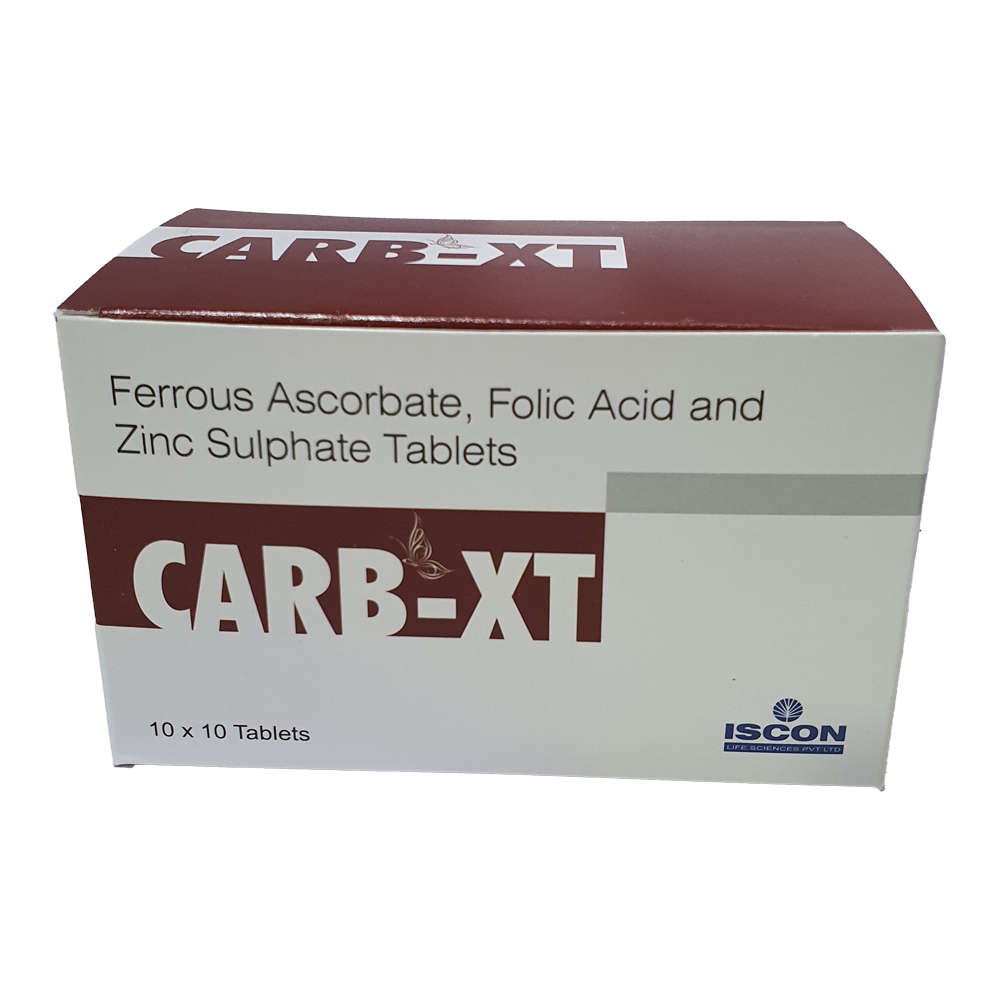 Ferrous Ascorbate, Folic Acid, Zinc Tablet - 100mg Ferrous Ascorbate, 1.5mg Folic Acid, 22.5mg Zinc | Vitamin Deficiency Support, Allopathic, 10x10 Tablet Packaging, Storage Instructions: Keep In Cool And Dry Place