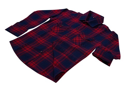 Kids Casual Check Shirt - Cotton Material, Full Sleeves, Red Color | Ages 5-8 Years, Customized Logo, Classic Style, Washable