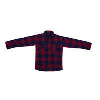 Red Kids Check Shirts - Cotton, Age 5-8 Years, Vibrant Red Color, Full Sleeves | Customizable Logo, Easy Care, Classic Style