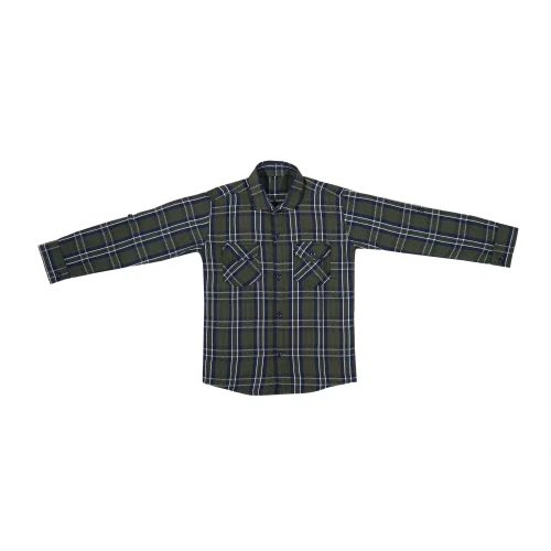 Kids Trendy Grey Check Shirt