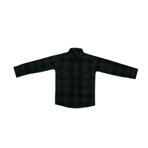 Slim Fit Checkered Spread Collar Casual Kids Shirt - Age Group: 5-8 Years