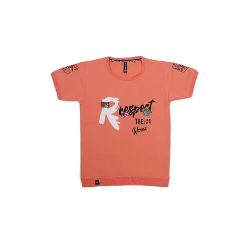 Cotton Lycra Kids Printed T Shirt - Age Group: 9-11 Years