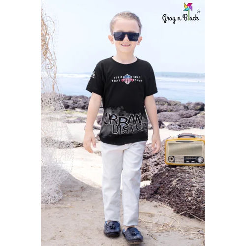 Kids Round Neck T Shirt - Age Group: 5-7 Years