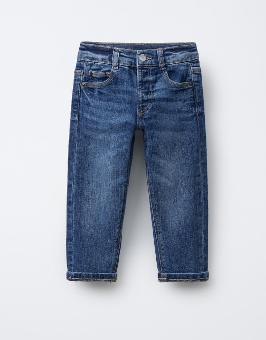 Boys Denim Pant - Denim Fabric Navy Blue Color | Modern Style Customized Logo Anti-UV and Cool Dry Features for Outdoor Activities