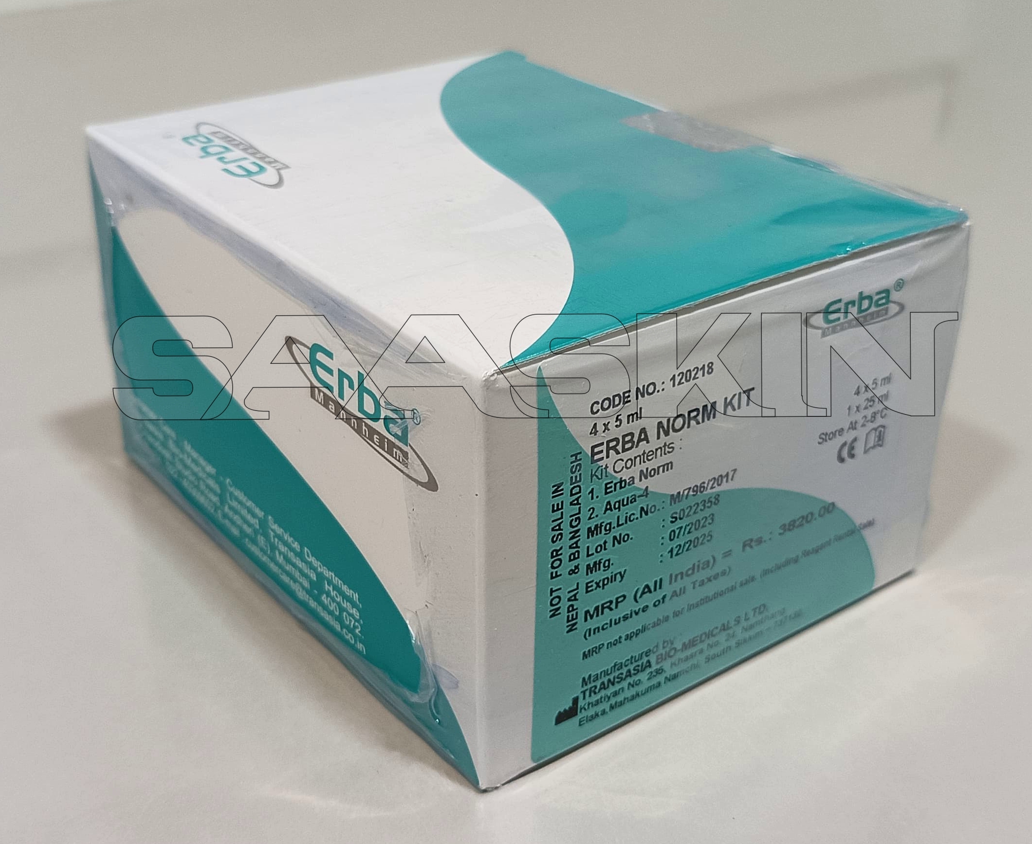 Erba Mannheim System Pack Norm Kit