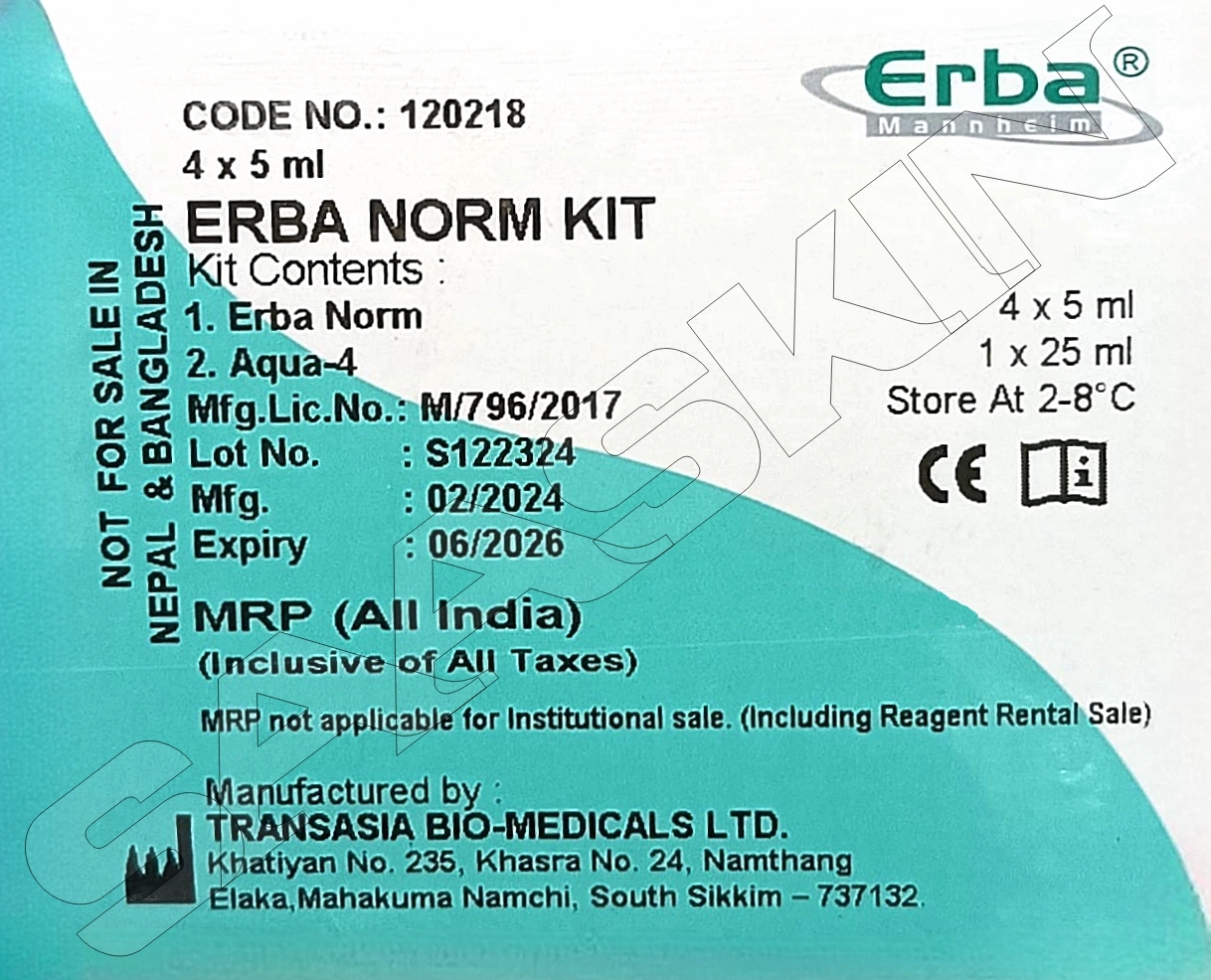 Erba Mannheim System Pack Norm Kit