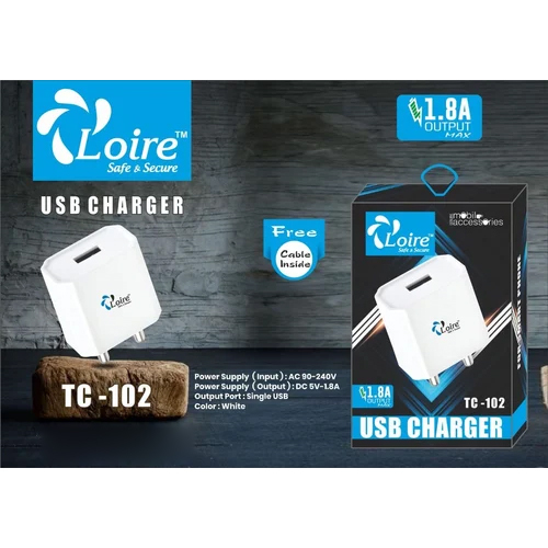 1.8A Polycarbonate USB Charger