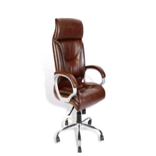 Softish High Back Office Chair - Color: Brown