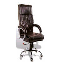 Velvet Softish High Back Office Chair - Leather, Steel Frame, Black Color | Modern Design, Moisture-proof, Recyclable, High Comfort For Prolonged Sitting