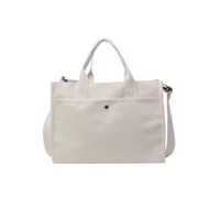 Customised Canvas Hand Tote Bag - Color: White
