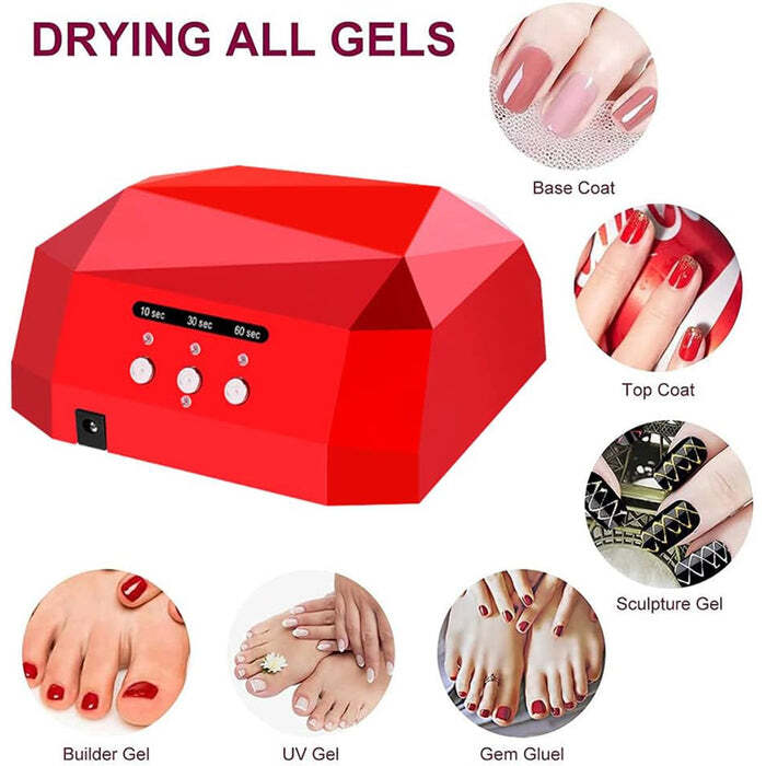 36w Led Nail Dryer Fast Curing Lamp With Motion Sensor