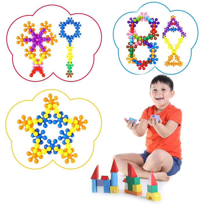 Star Shaped, Star Block Interlocking Blocks Colorful Star Building Blocks