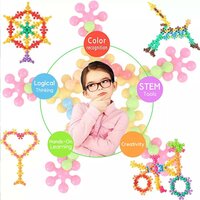 Star Shaped, Star Block Interlocking Blocks Colorful Star Building Blocks