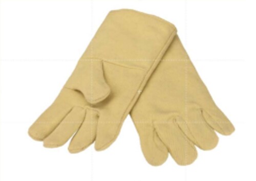 Kevlar Gloves - Para Aramid Fabric, Full Fingered, Yellow Color, Heat Resistance Up to 550°C, Gauntlet Cuff, Industrial Protection