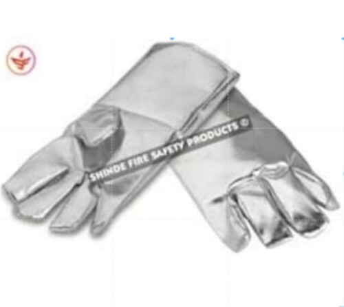 Aluminum Hand Gloves - Color: Silver