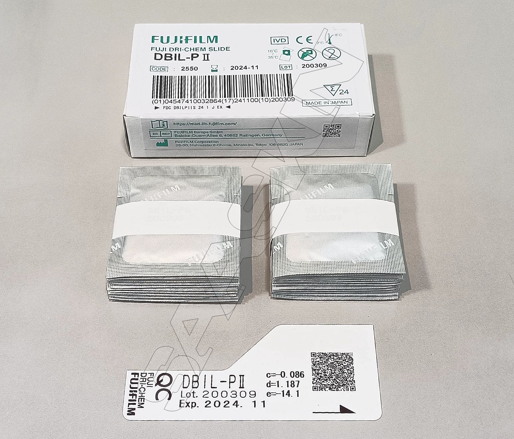 FUJIFILM FUJI DRI-CHEM SLIDE DBIL-P II