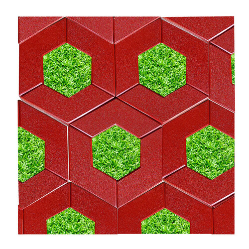 गुलाबी पैवर टाइल्स