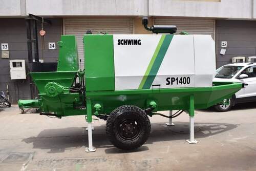 Ready-Mix Concrete Pump - Steel, 26x8x10 ft, Hydraulic Pressure, 20 m3/hr Capacity | Automatic, PLC Control, Fast Efficient Placement