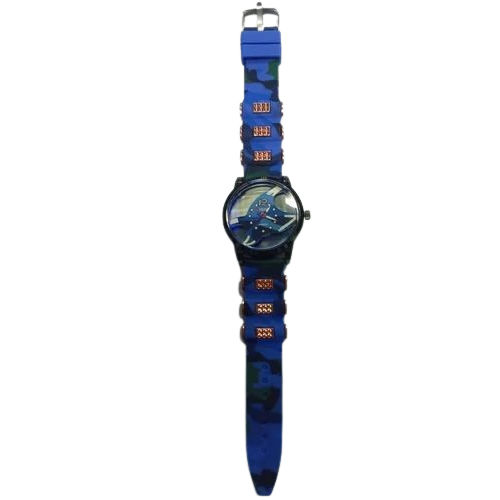 Bullet Belt Analog Watch - Color: Blue