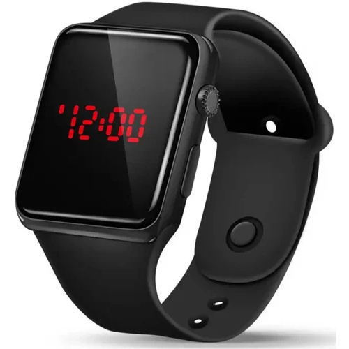 Black Men LED Digital Smart Watch