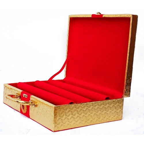 Rajwada Wooden Bangle Box - Finishing: Designer