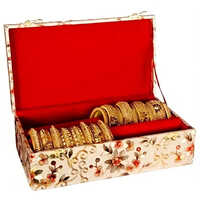 Two Roll Wooden Bangle Box - Finishing: Designer