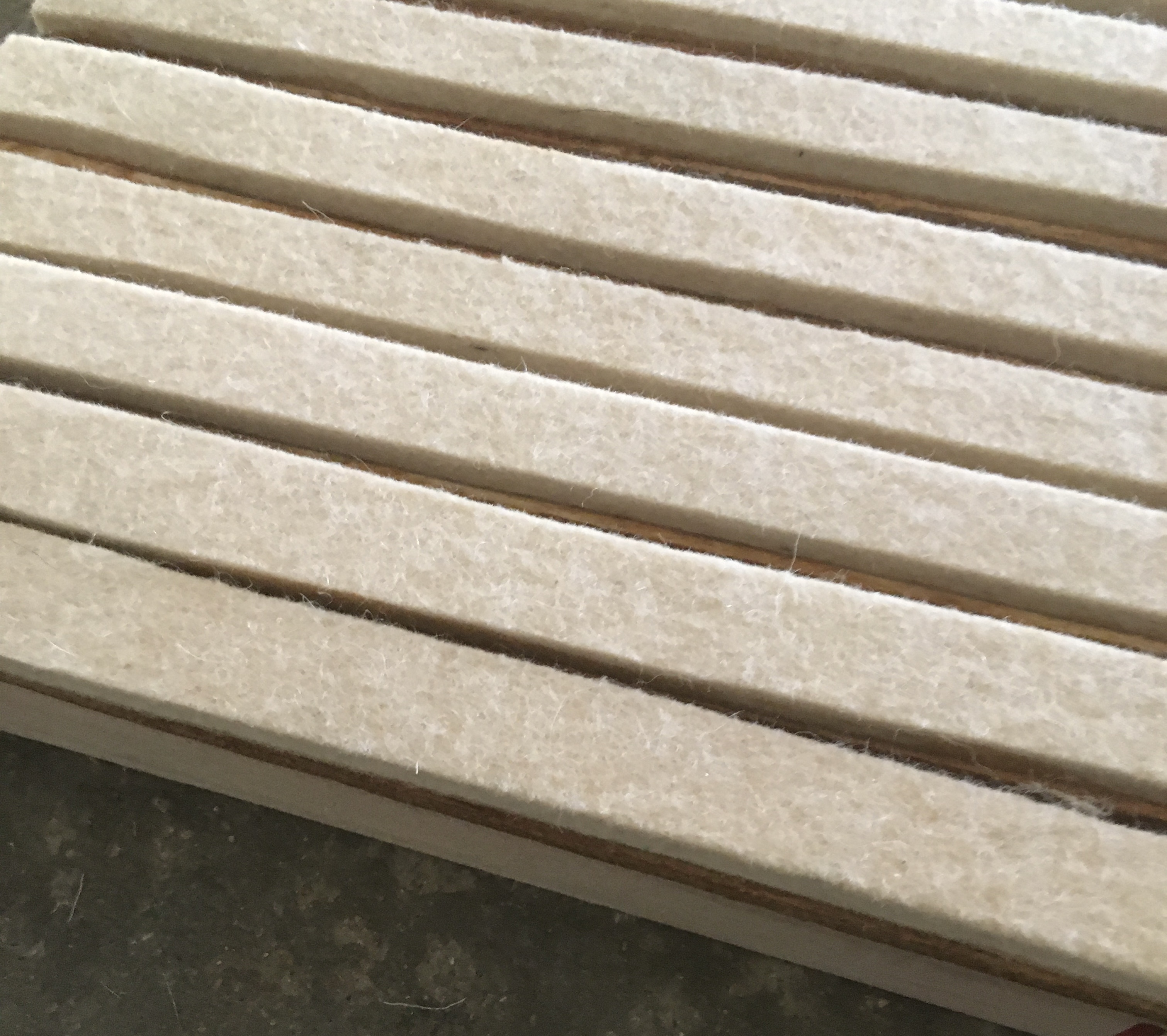 Woolen Felt Strips - Color: Natural Beige/off White