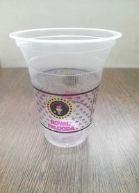 95dia 350 ml Transparent plastic shake Glass
