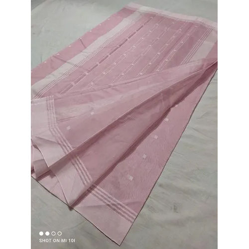 Mercerized Cotton Silk Saree - Color: Pink