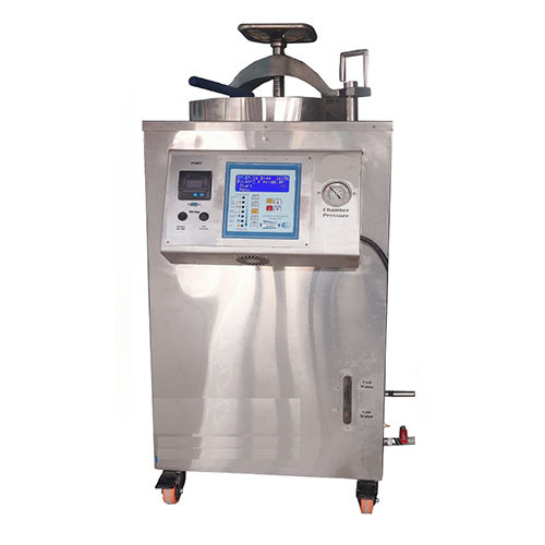 Vertical Cylindrical Autoclave - Color: Silver