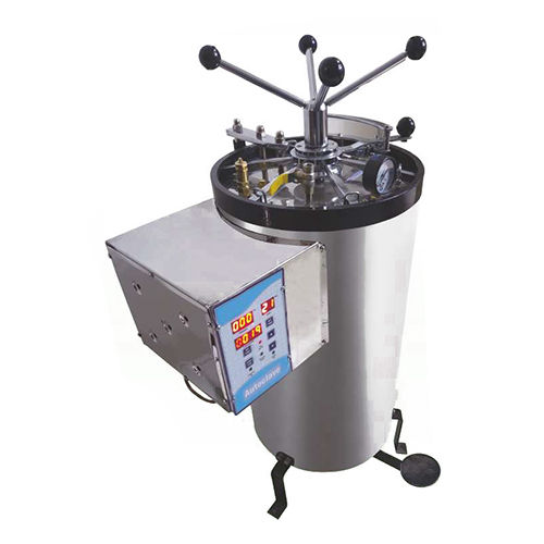 Vertical Cylindrical Pressure Autoclave - Color: Silver