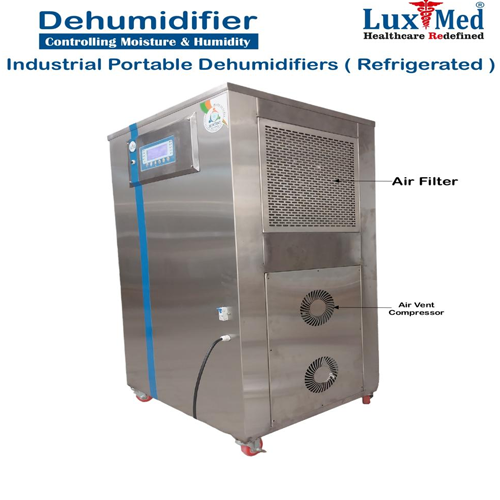 Industrial Portable Dehumidifiers - Color: Silver