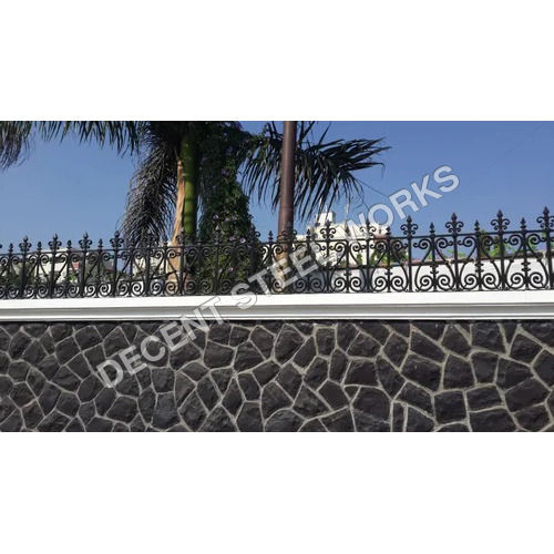 Cast Iron Compound Wall Railing - Color: Different Available