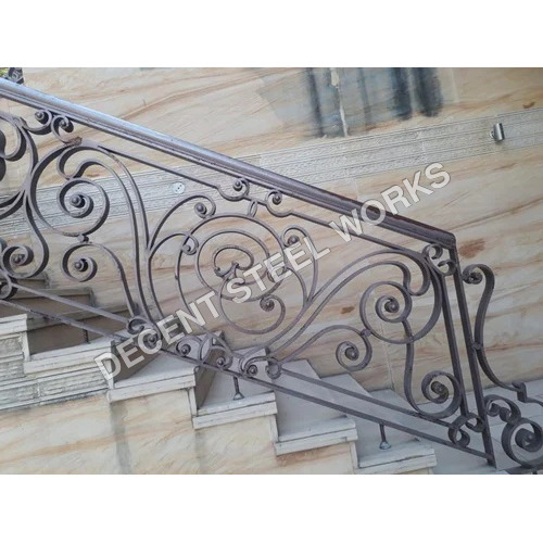 Wrought Iron Staircase Railing - Color: Different Available