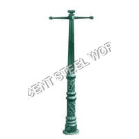 Cast Iron Outdoor Lamp Post - Polished Iron, 30-150 Kilograms Weight | Available In Various Colors