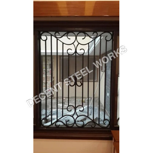 Designer Ornamental Wrought Iron Window Grill - Feature: Rodent Proof