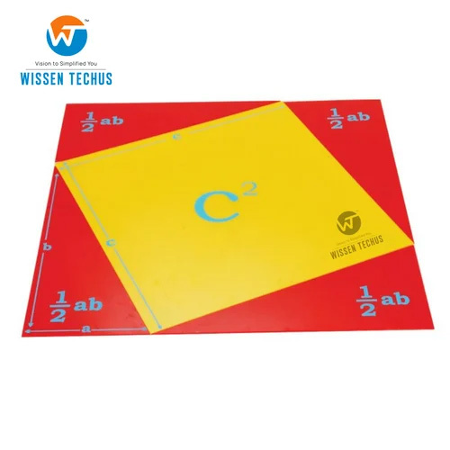 Kids School Senior Pythagoras Theorem - Color: Red & Yellow