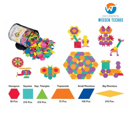 Kids School Tessellation Kit - Color: Multicolor