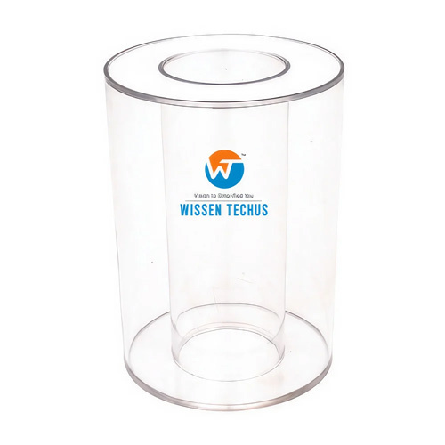 Hollow Cylinder Formula Model - Transparent Educational Tool for Ages 3 to 10 | Easy to Use Math Lab Equipment for Understanding 3D Shapes