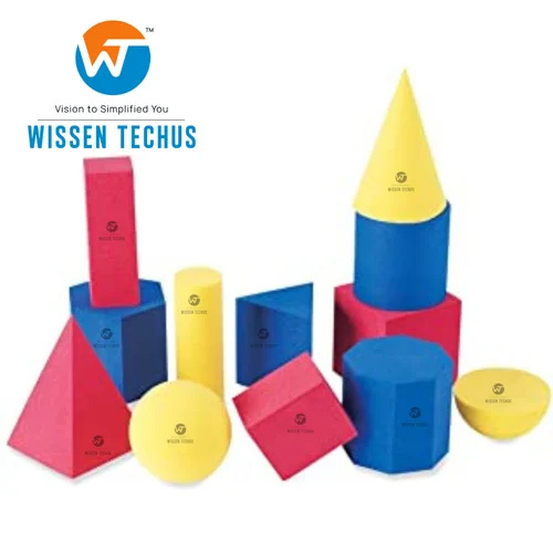 Kids School 3D Solid Shapes - Color: Multicolor